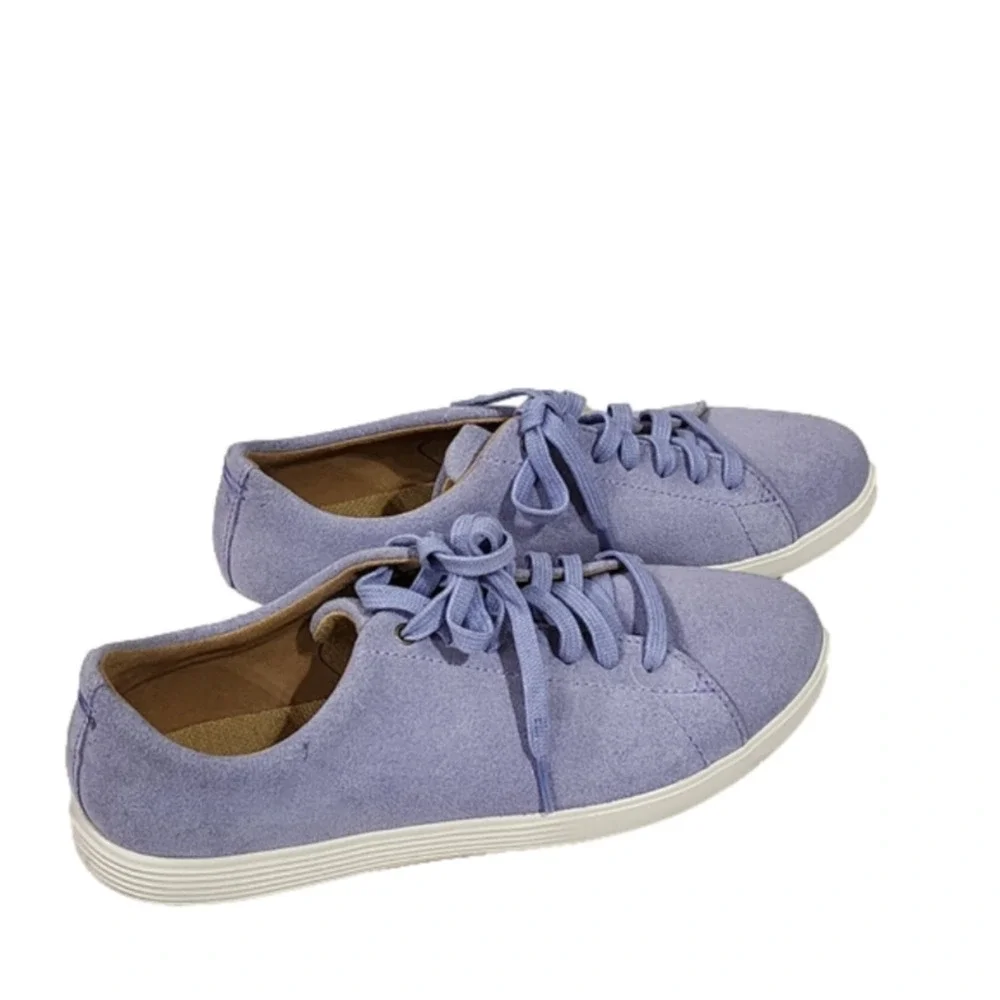 Cole Haan GrandPro Topspin Lavender Suede Leather Sneakers Low Top Shoes‎ 9.5